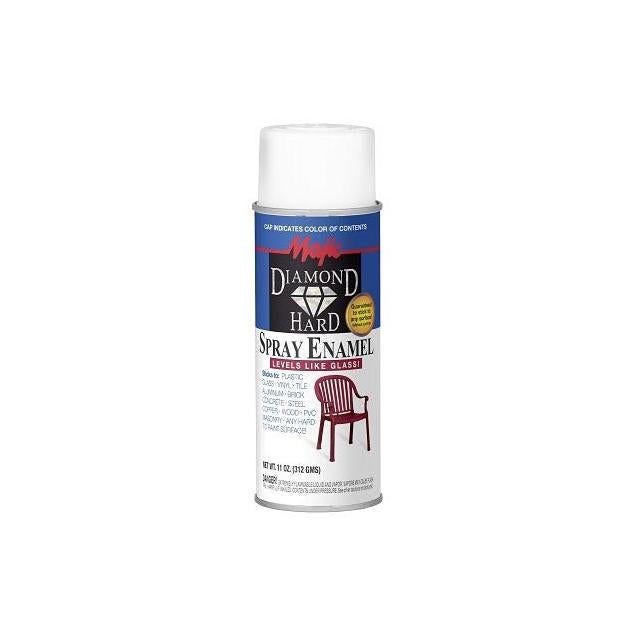 Majic Diamond Hard Aerosol Spray Enamel, Satin White, 12 Oz. Majic Diamond Hard Aerosol Spray Enamel, Satin White, 12 Oz.