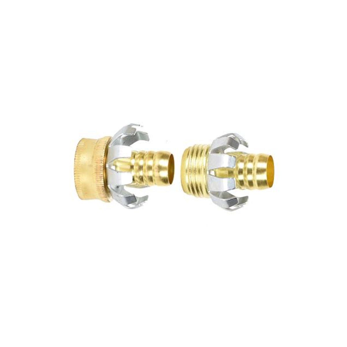 Green Thumb 3/4 In. Brass Clincher Hose Repair Set