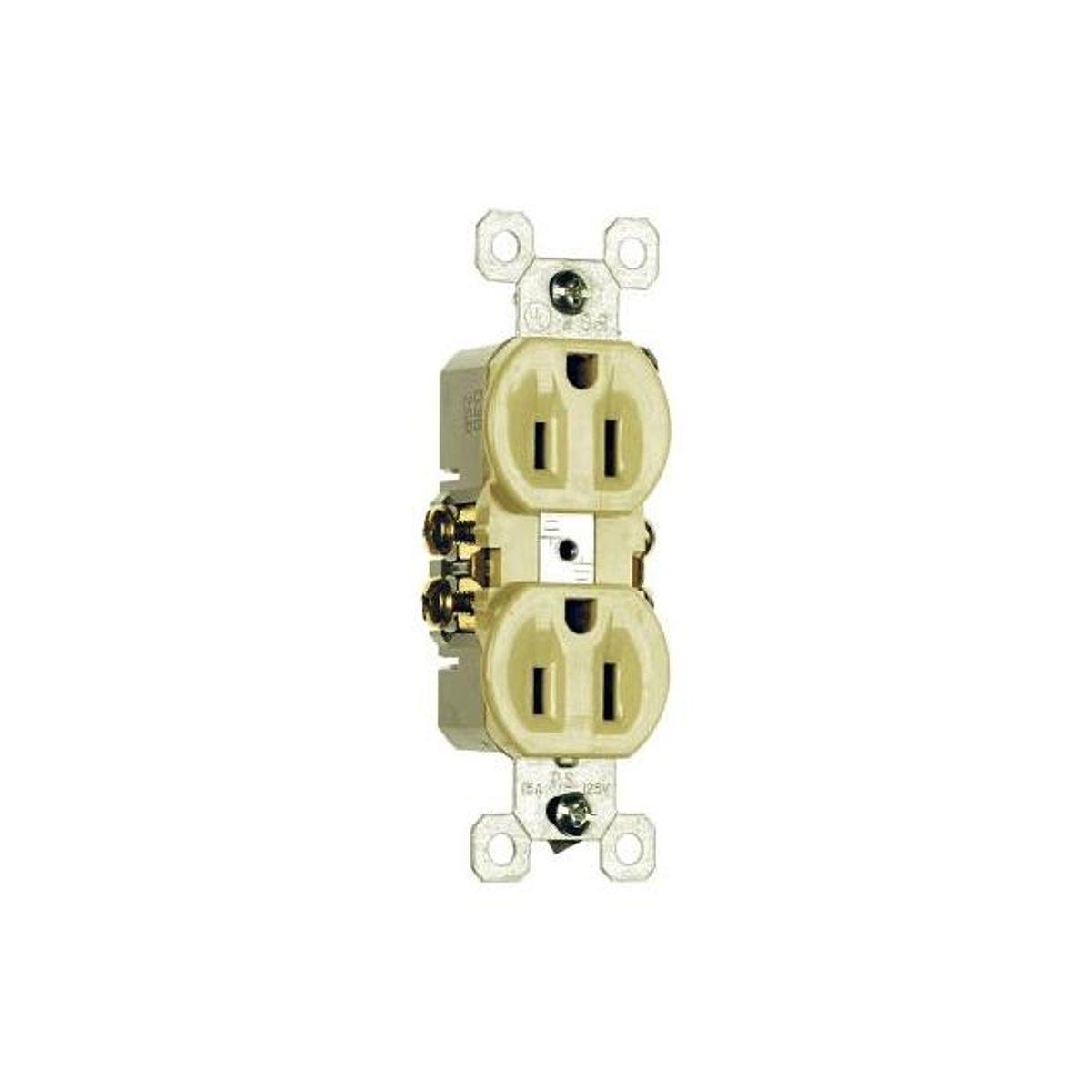 Legrand Pass & Seymour 15A 125V Standard Duplex Outlet, Ivory Legrand Pass & Seymour 15A 125V Standard Duplex Outlet, Ivory