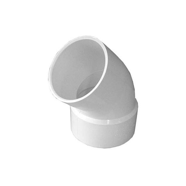 Tigre 3 In. Hub x Spigot Schedule 40 PVC 45-Degree Street Elbow