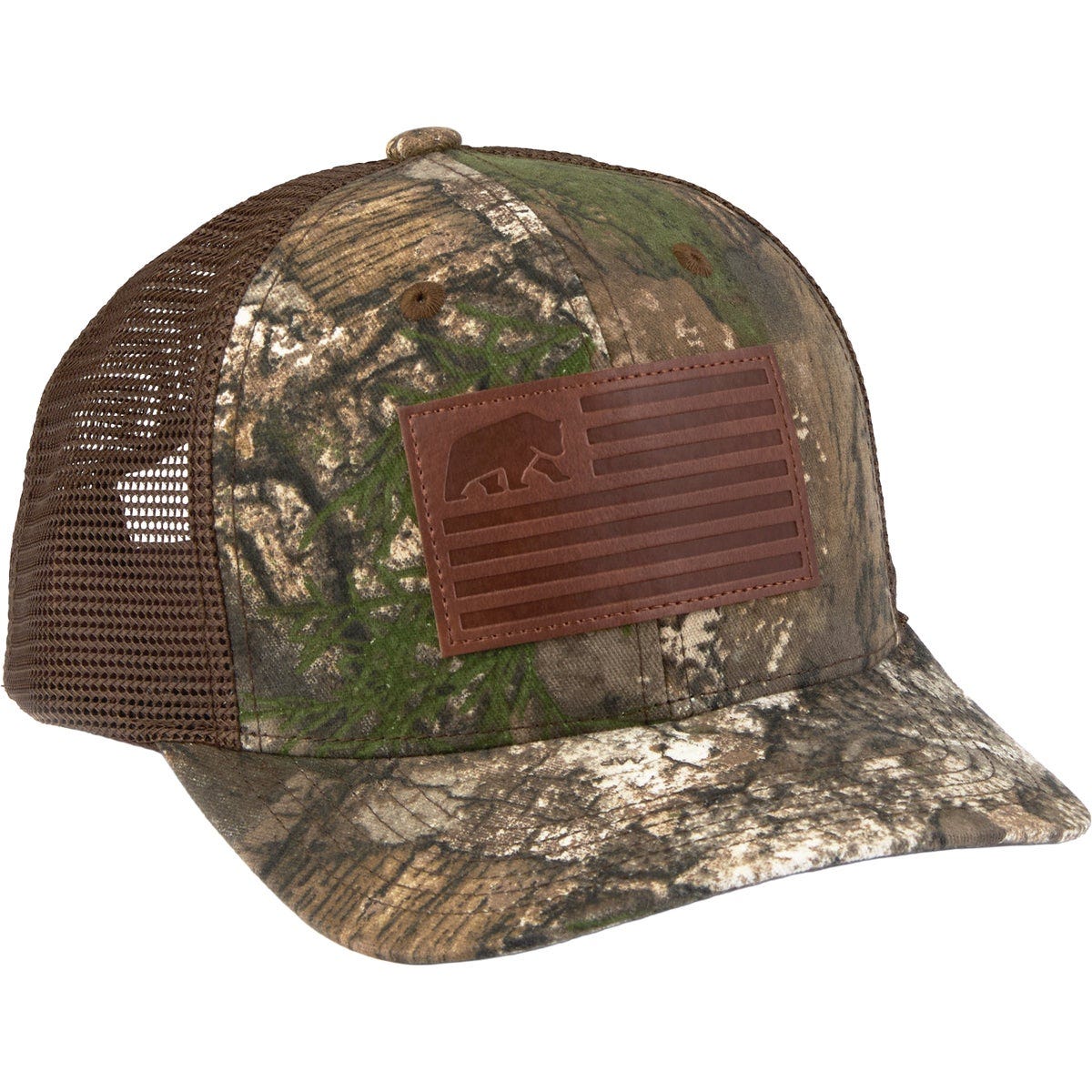 Berne Flag Patch Mesh-Back Camo Cap Berne Flag Patch Mesh-Back Camo Cap