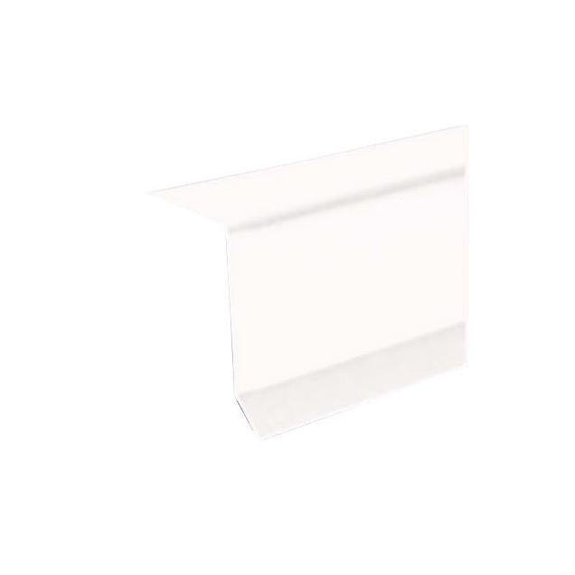 Amerimax 2 In. x 2 In. x 10 Ft. Commercial 28ga Galvanized Drip Edge Flashing, White