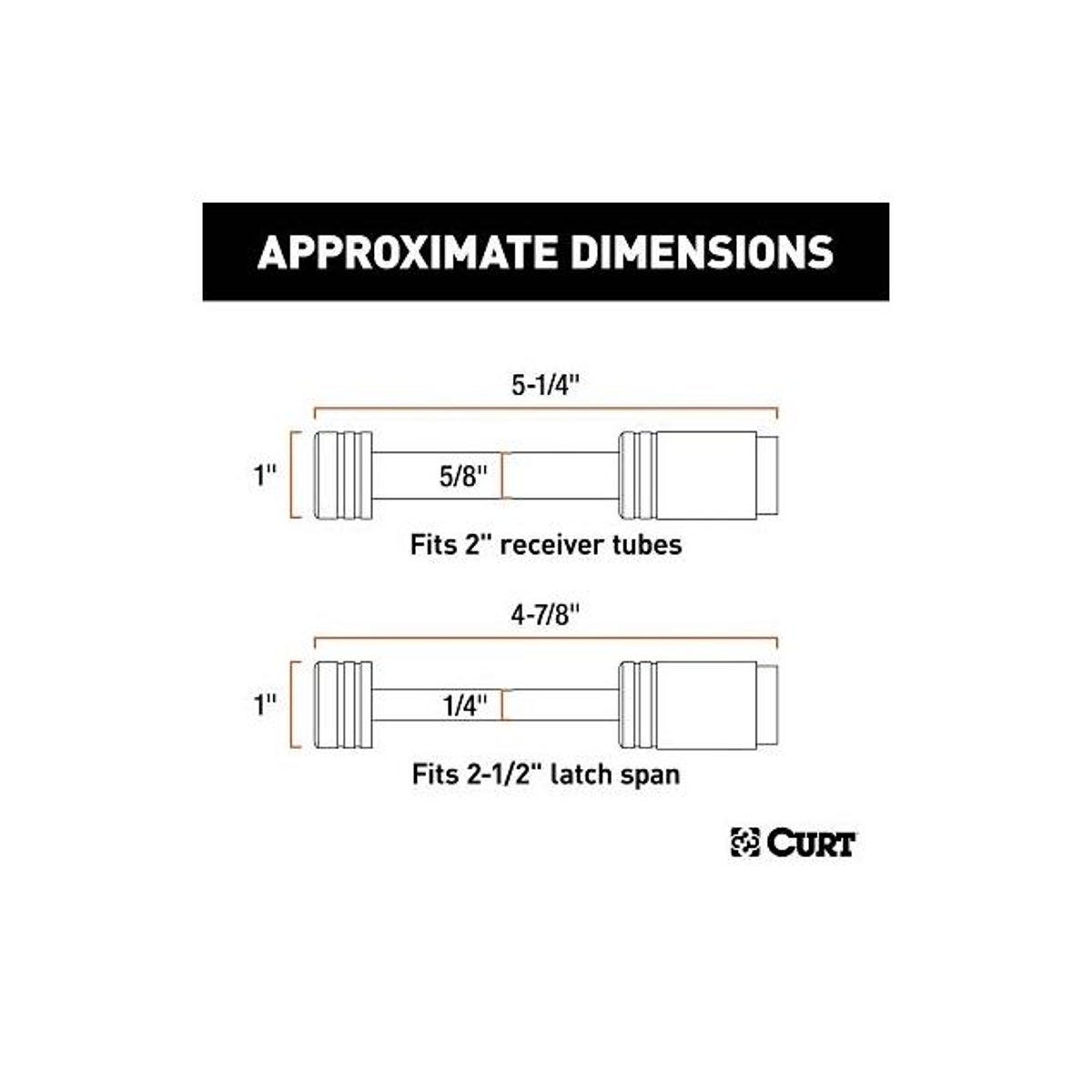 CURT 2 In. Receiver Hitch & Coupler Lock Set for 2-1/2 In. Latch - photo 3