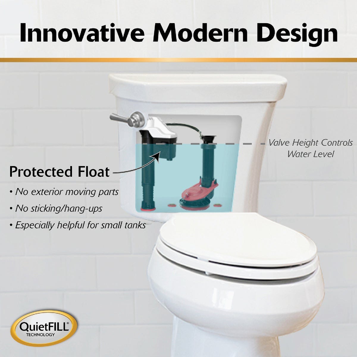 Korky QuietFill Toilet Fill Valve - photo 4