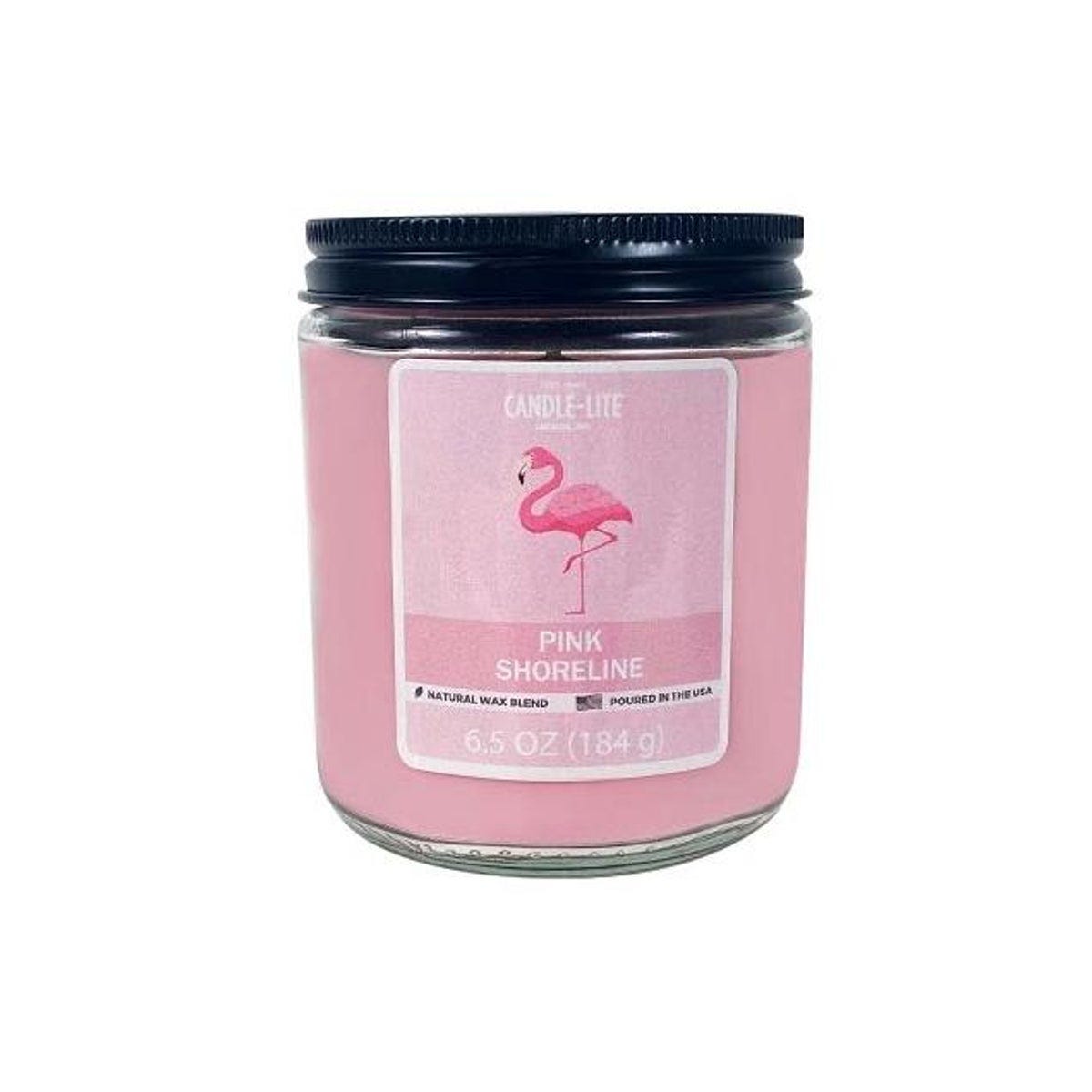 Candle Lite 6.5 Oz. Pink Shoreline Scented Jar Candle