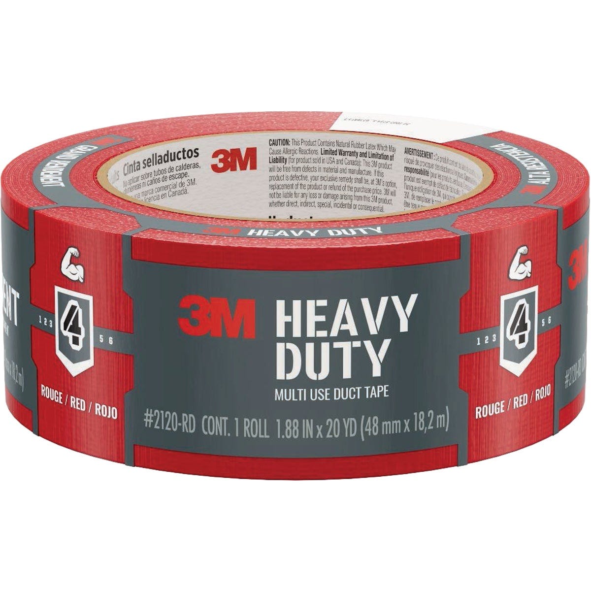 3M 1.88 In. x 20 Yd. Red Heavy Duty Duct Tape 3M 1.88 In. x 20 Yd. Red Heavy Duty Duct Tape