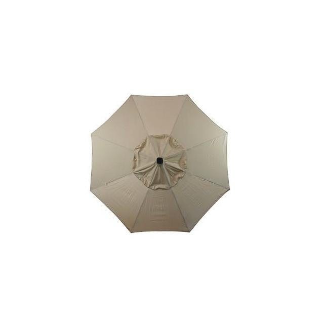 Four Seasons Courtyard 9 Ft. Beige Market Umbrella with LED Lights - photo 2
