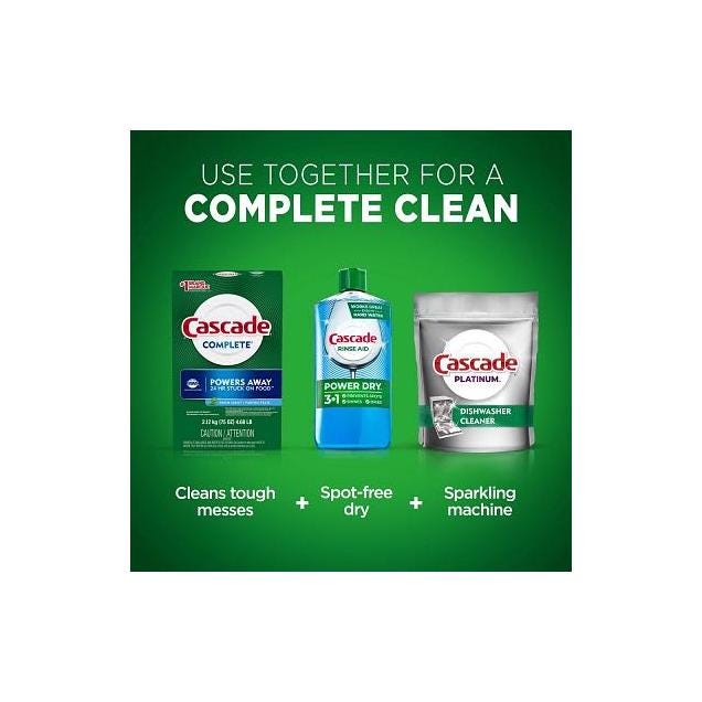 Cascade Complete 75 Oz. Fresh Scent Dishwasher Detergent Powder - photo 2 Cascade Complete 75 Oz. Fresh Scent Dishwasher Detergent Powder - photo 2