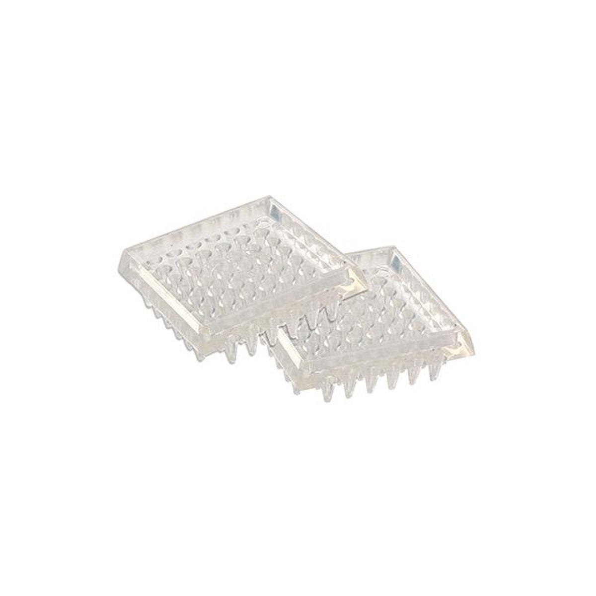 TruGuard 1-7/8 In. Spiked Clear Plastic Square Furniture Cups (4-Pack)