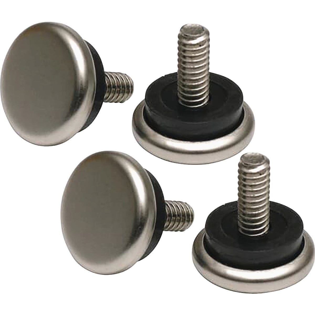 Super Sliders 7/8 In. White Round Screw-On Plastic Furniture Glides (4 ...