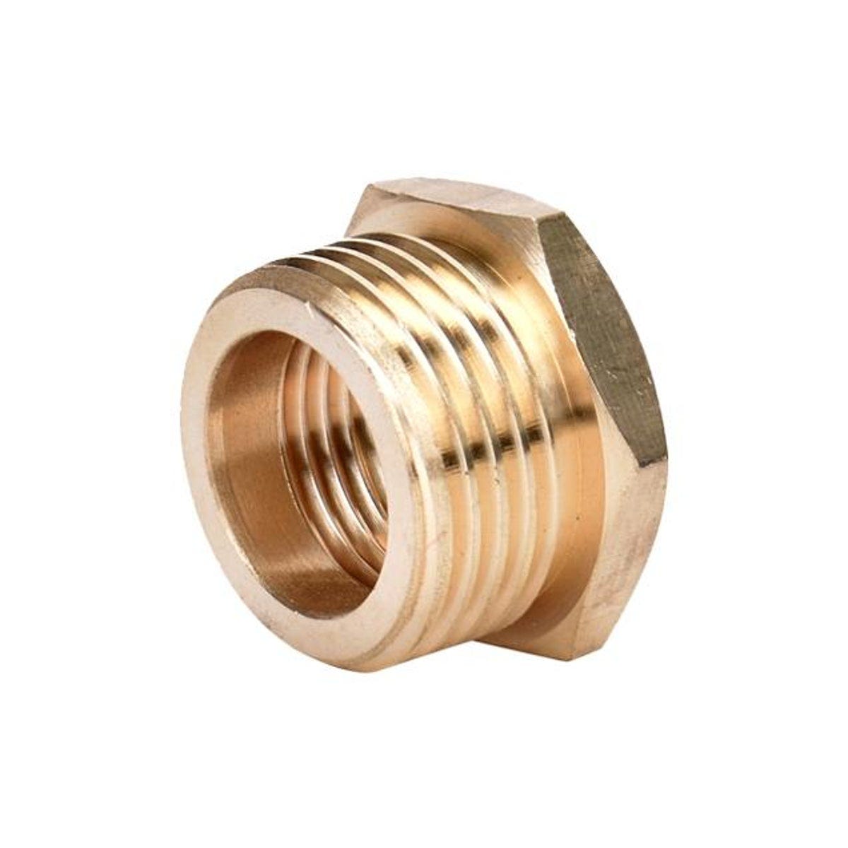 Green Thumb 3/4 In. NH x 1/2 In. NPT Brass Hose Connector Green Thumb 3/4 In. NH x 1/2 In. NPT Brass Hose Connector