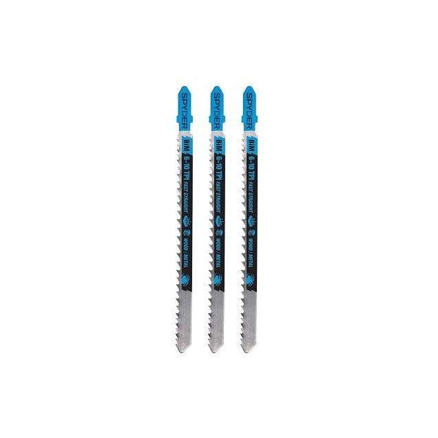 Spyder 5-Piece Bi-Metal Wood & Metal Cutting Assorted Jig Saw Blade Set