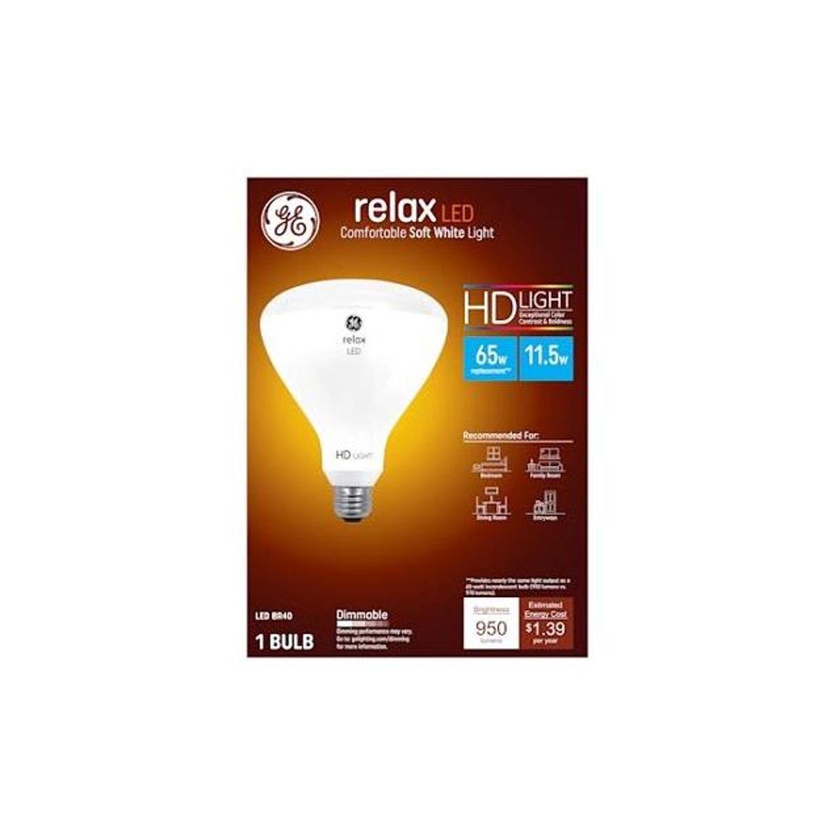 GE 11W 950 Lumens Soft White LED Relax HD Light Bulb GE 11W 950 Lumens Soft White LED Relax HD Light Bulb