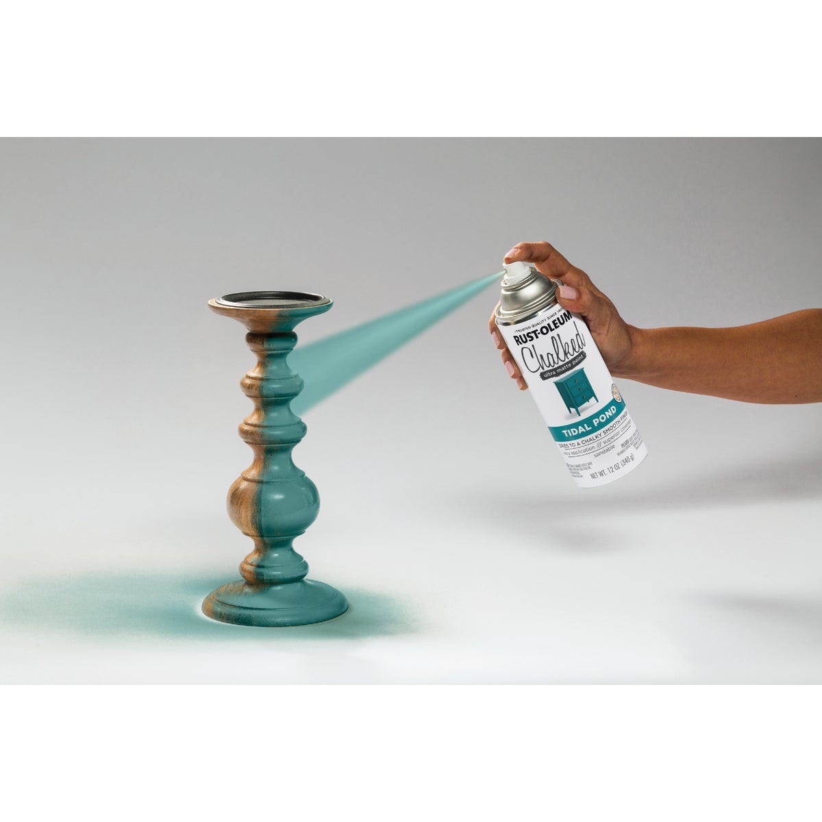 Rust-Oleum Chalked 12 Oz. Ultra Matte Spray Paint, Tidal Pond - photo 5