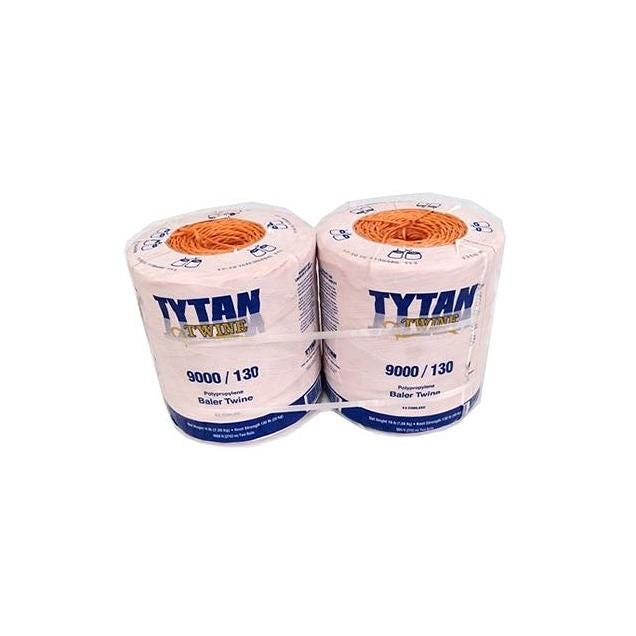Tytan 4,500 Ft. Orange Poly Baler Twine (2-Pack) Tytan 4,500 Ft. Orange Poly Baler Twine (2-Pack)