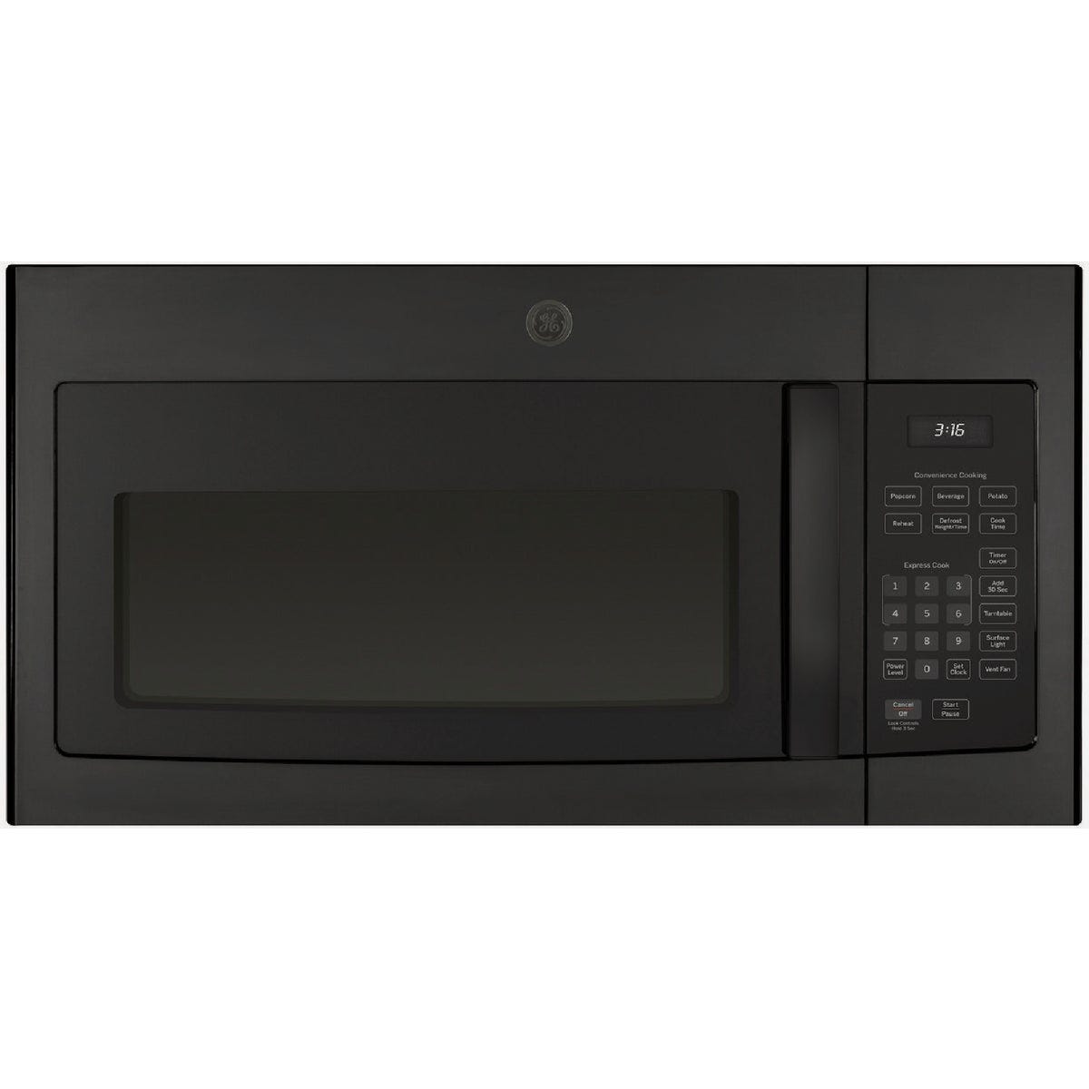 GE 1.6 Cu. Ft. Over-The-Range Microwave Oven, Black - photo 2