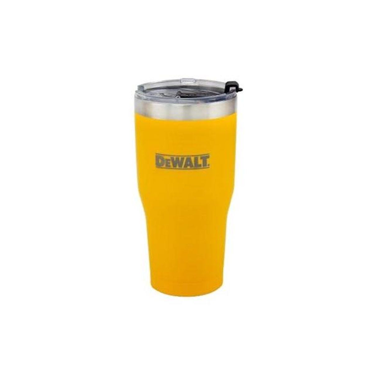 DeWalt 30 Oz. Insulated Yellow Stainless Steel Logo Travel Tumbler