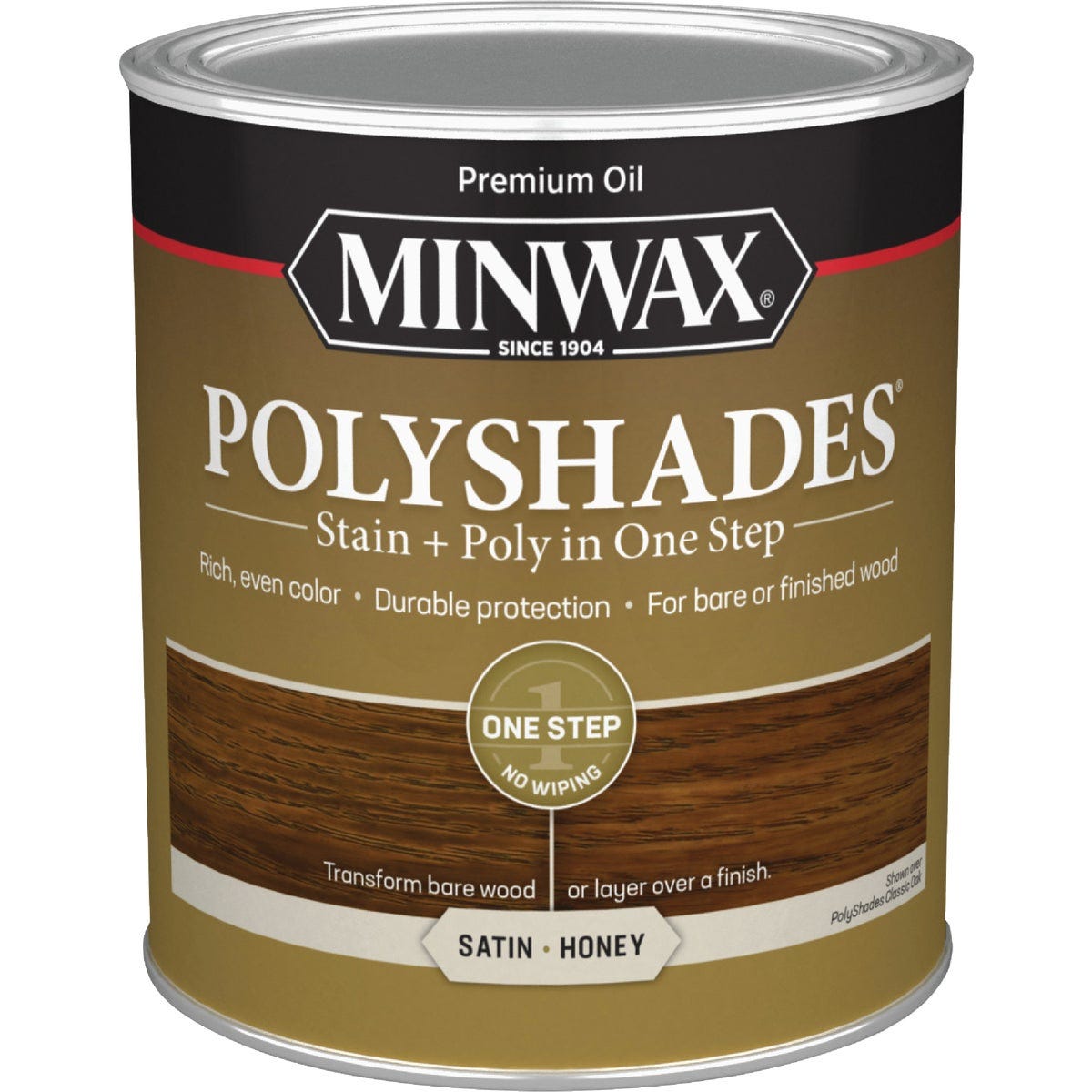 Minwax Polyshades 1 Qt. Satin Stain & Finish Polyurethane In 1-Step, Honey - photo 2