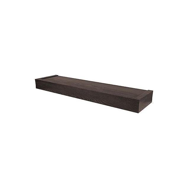 High & Mighty 24 In. Espresso Modern Design Floating Shelf