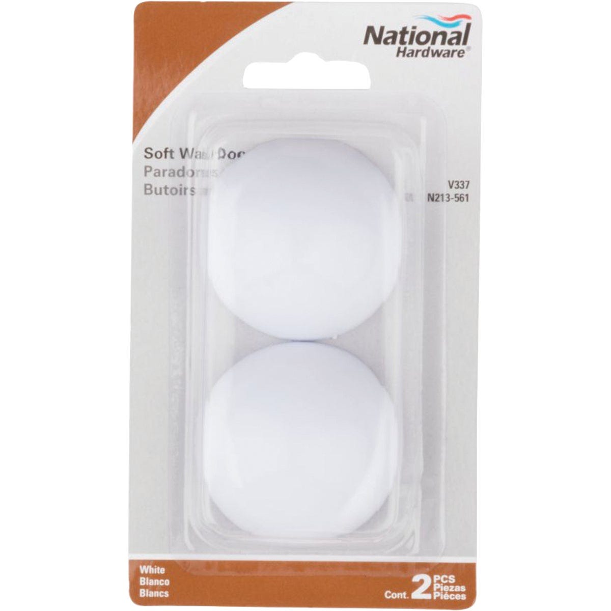 National Hardware White Softstop Wall Door Stop (2-Count) - photo 2