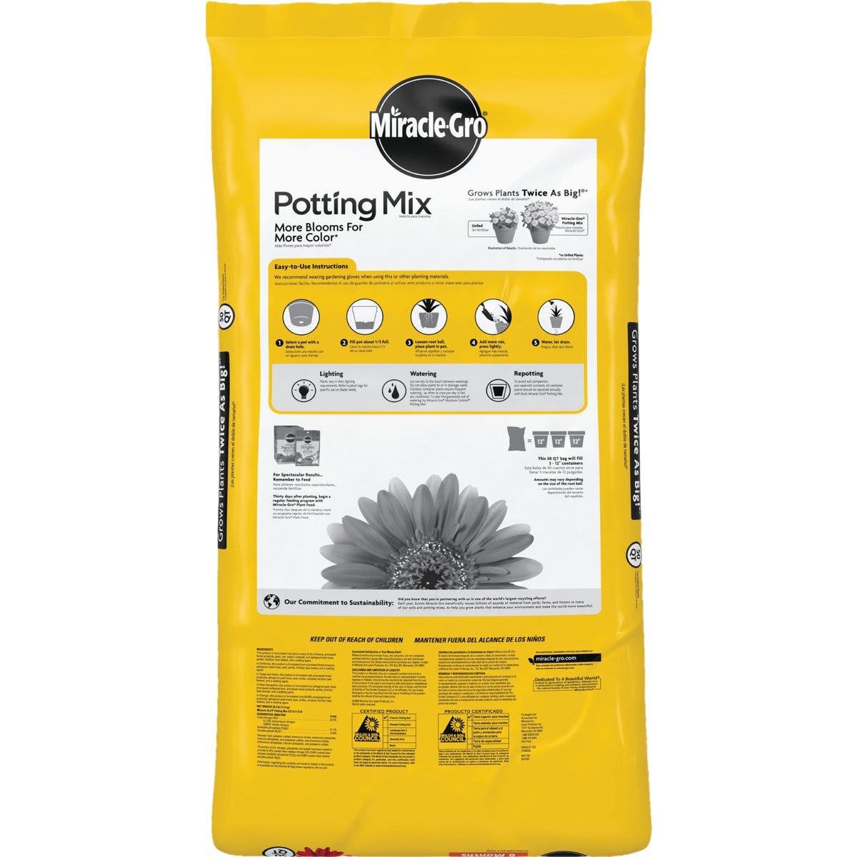 Miracle-Gro 50 Qt. Container Plant Potting Mix - photo 2