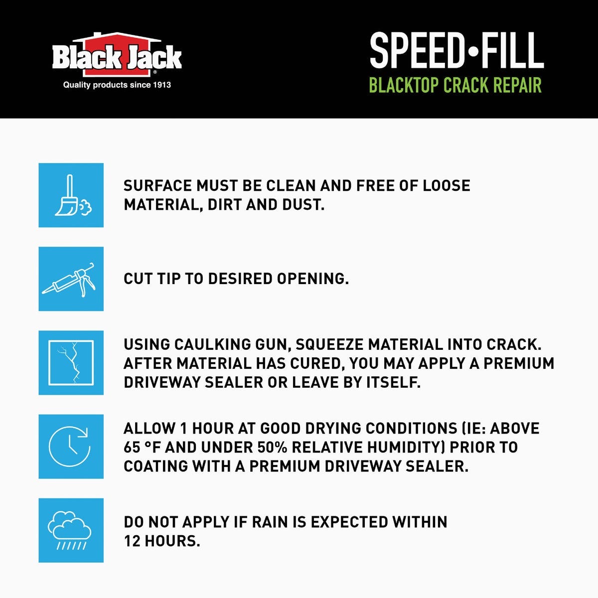 Black Jack Speed-Fill 10 Oz. Blacktop Filler - photo 6 Black Jack Speed-Fill 10 Oz. Blacktop Filler - photo 6