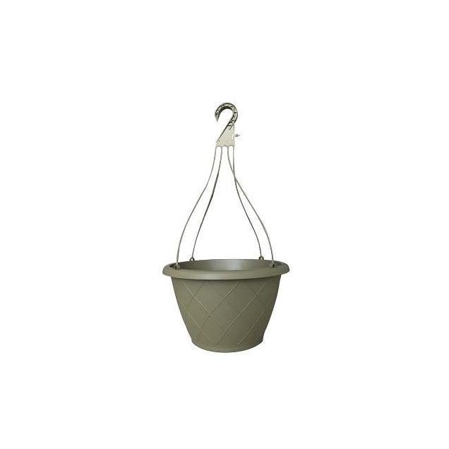 12 In. Olive Green Woven Hanging Basket 12 In. Olive Green Woven Hanging Basket