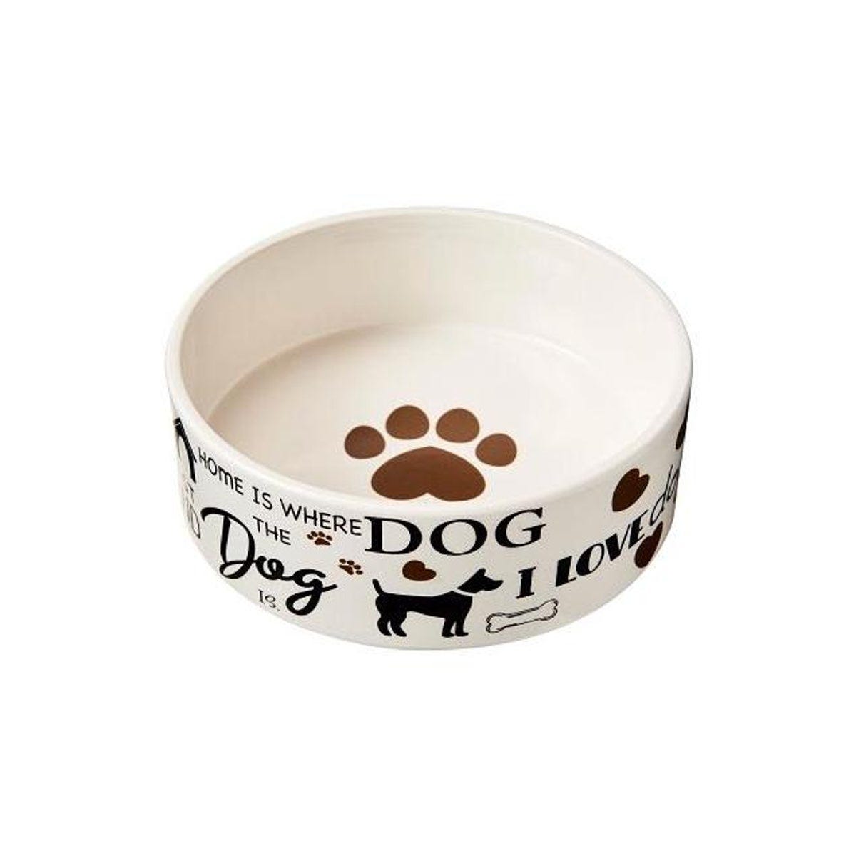 Ethical Pet 7 In. I Love Dogs' Dog Dish