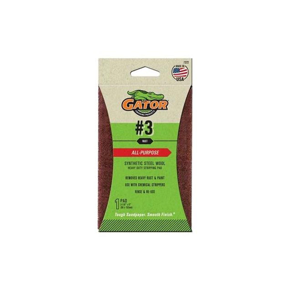 Gator 3-7/8 In. x 6 In. Heavy Stripping Synthetic Steel Wool Gator 3-7/8 In. x 6 In. Heavy Stripping Synthetic Steel Wool