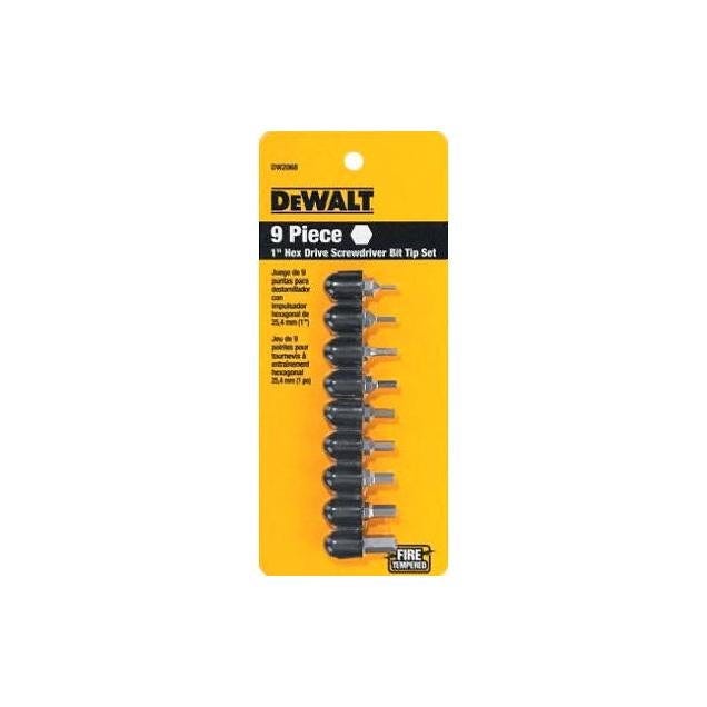 DeWalt Hex Bit Tip Screwdriver Bit Set (9-Piece)