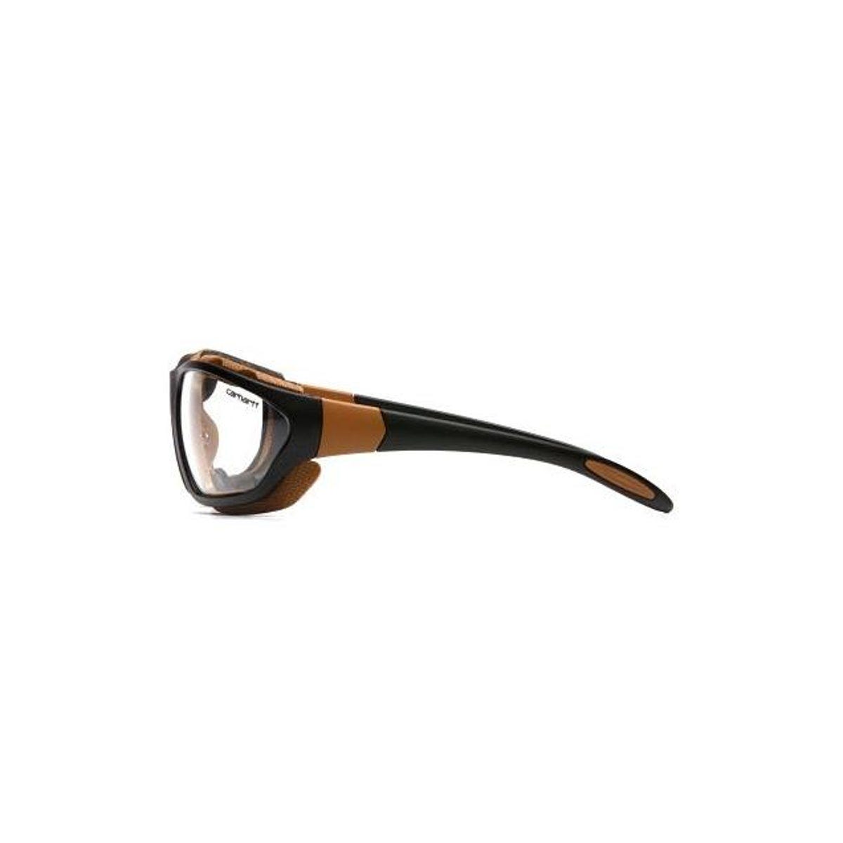 Carhartt Black/Tan Frame Carthage Safety Glasses with Clear Lenses - photo 3