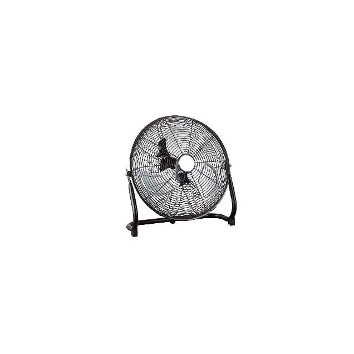 HomePointe 12 In. Black Heavy-Duty Metal High Velocity Floor Fan