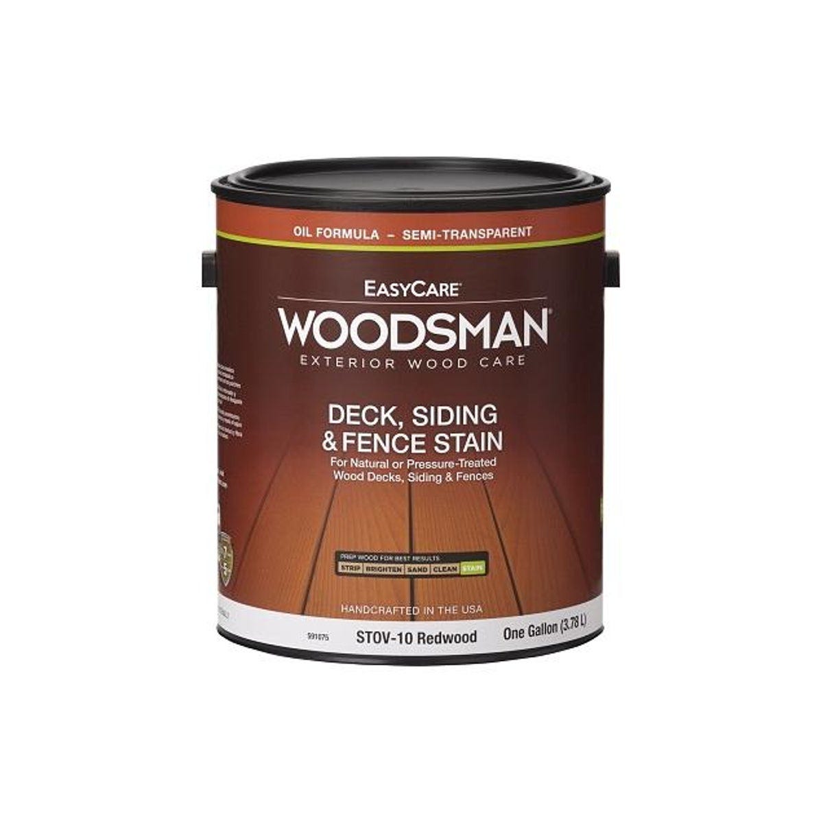 EasyCare Woodsman 1 Gal. Oil Base Deck & Siding Stain, Semi-Transparent Redwood EasyCare Woodsman 1 Gal. Oil Base Deck & Siding Stain, Semi-Transparent Redwood