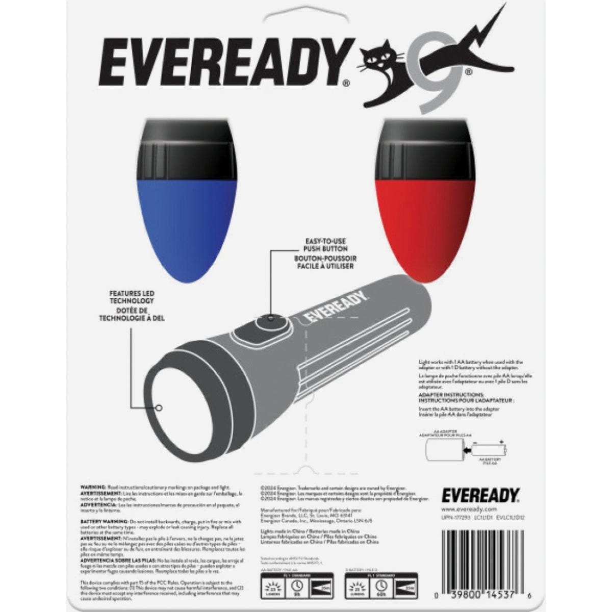 Eveready 7 Lm. LED 2D General Purpose Flashlight Set - photo 3 Eveready 7 Lm. LED 2D General Purpose Flashlight Set - photo 3