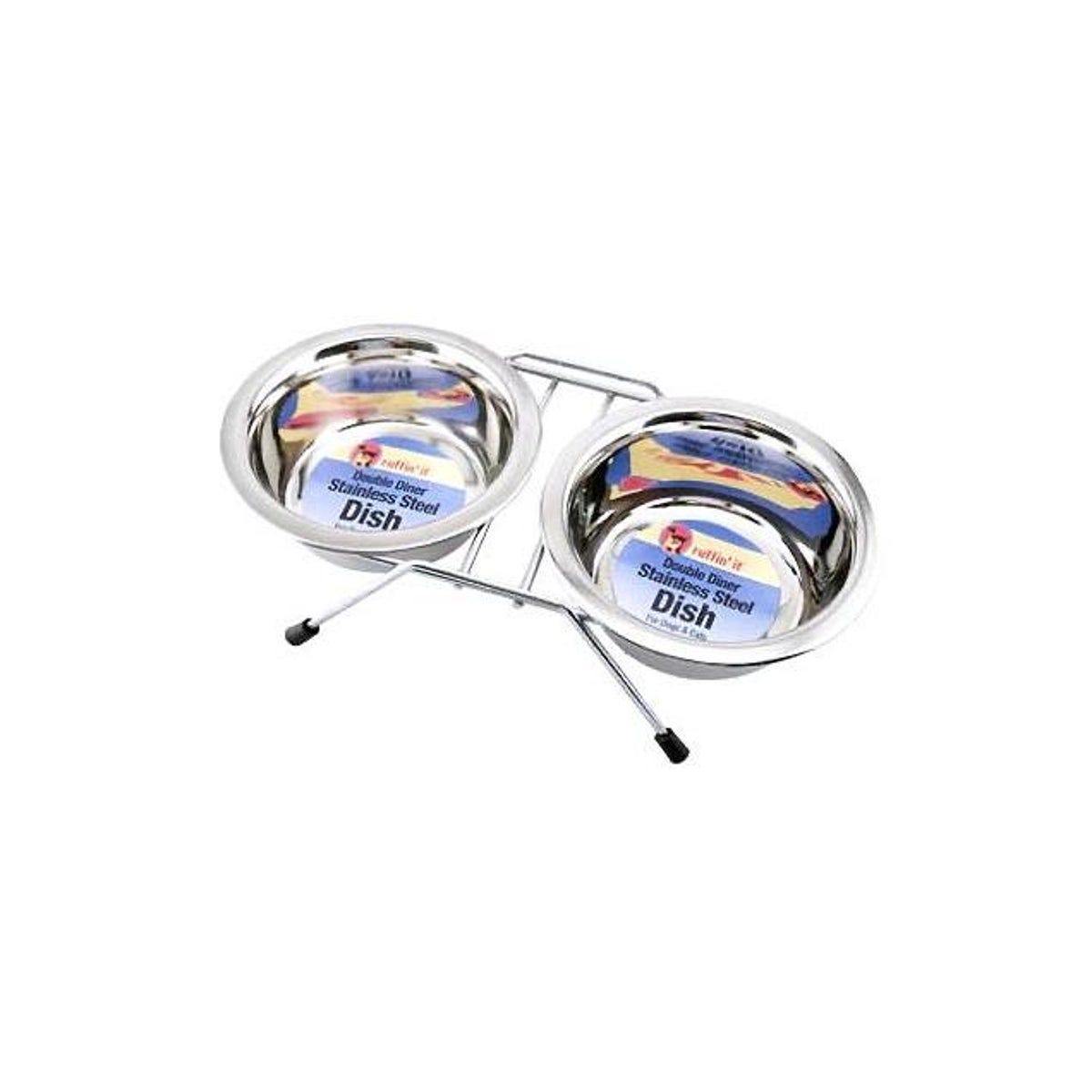 Westminister 11.8 Oz. Stainless Steel Double Diner Pet Bowl