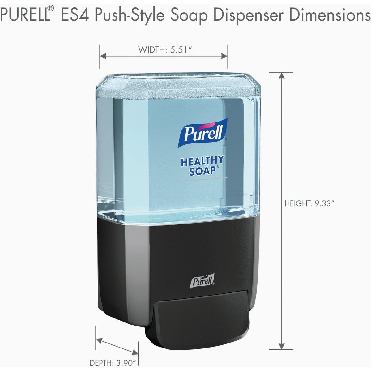 PURELL ES4 1200mL Manual Wall-Mounted Hand Soap Dispenser, Graphite - photo 2