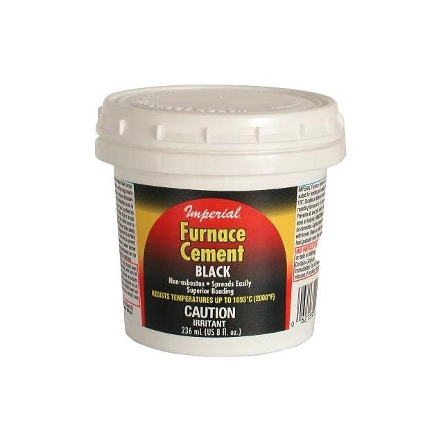 Imperial 8 Oz. Black Furnace Cement Imperial 8 Oz. Black Furnace Cement