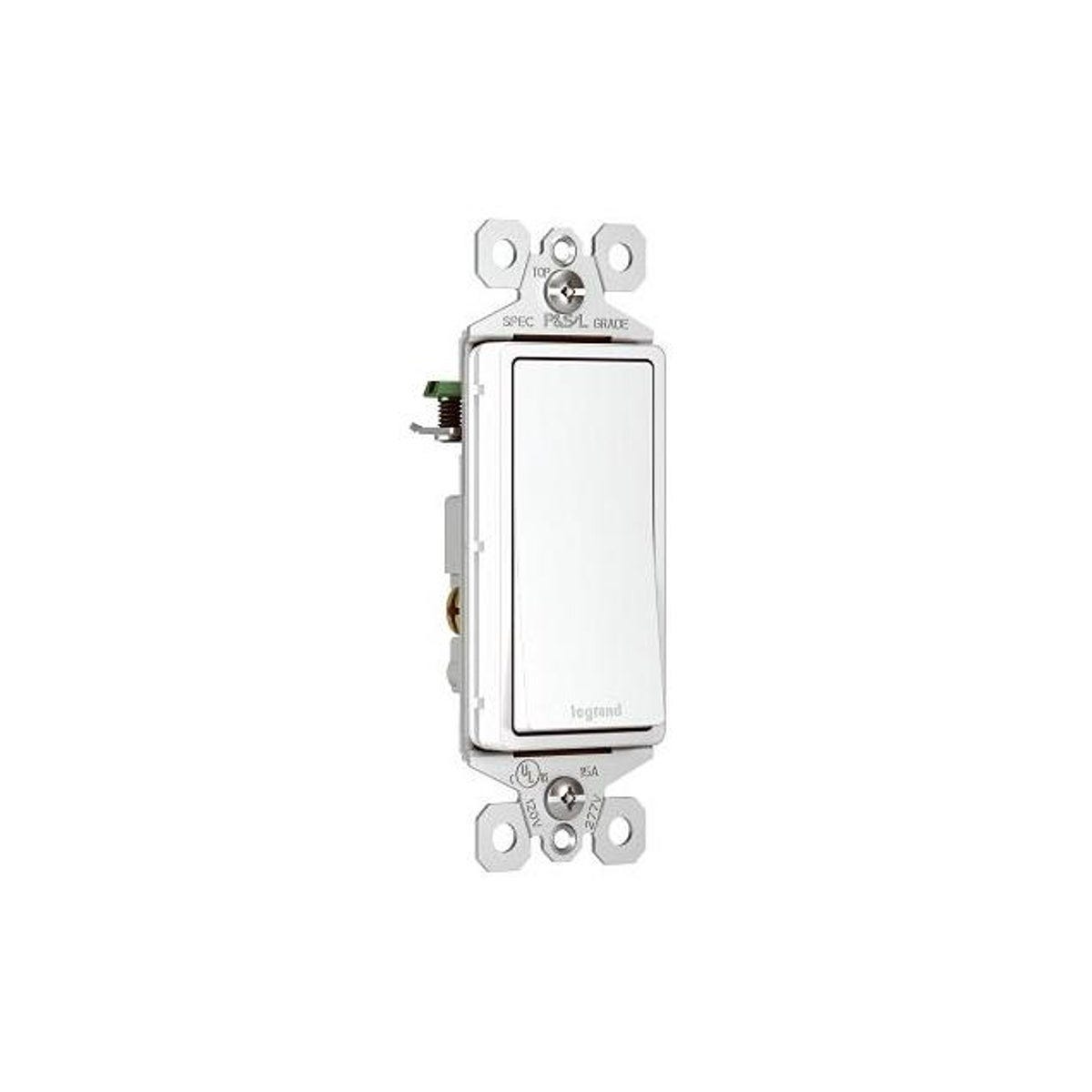 Legrand Pass & Seymour 15A White 3-Way Decorator Wall Switch Legrand Pass & Seymour 15A White 3-Way Decorator Wall Switch