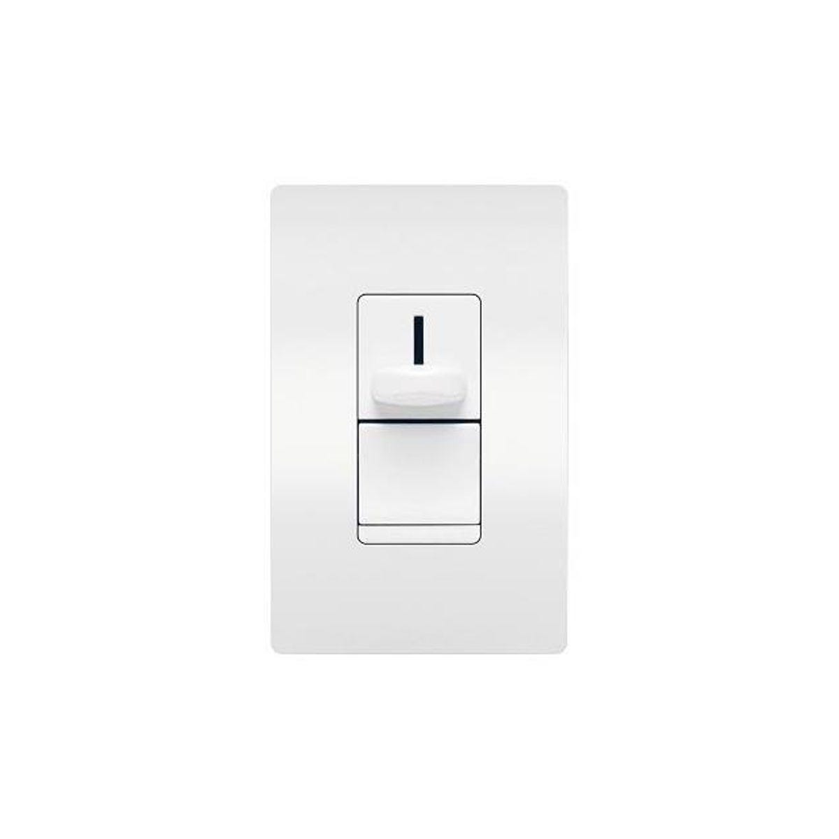 Pass & Seymour LS Series CFL/LED/Incandescent 3-Way Non-Preset White Slide Dimmer Switch, - photo 2