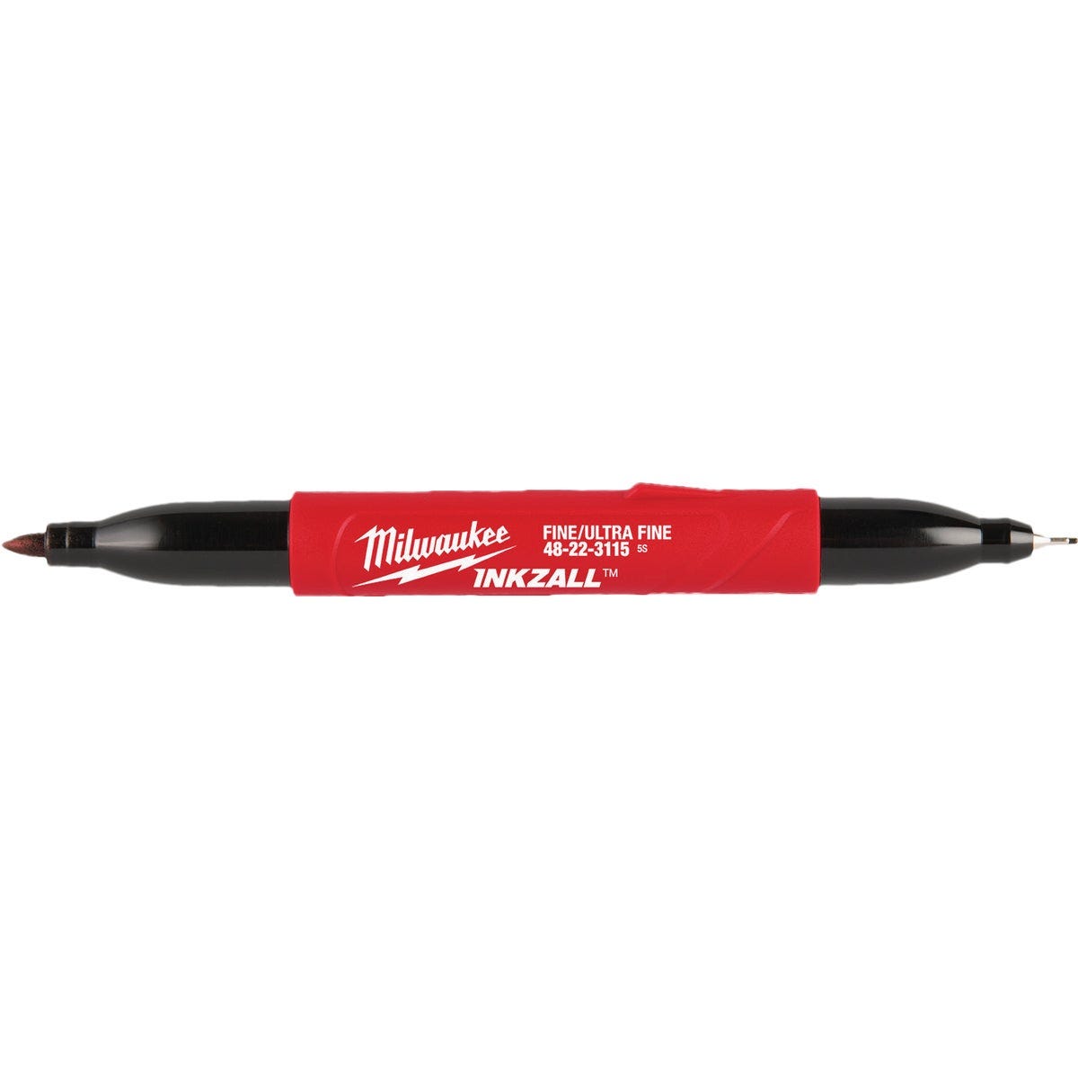 Milwaukee INKZALL Double-Sided Black Ultra Fine & Fine Point Jobsite Marker - photo 2
