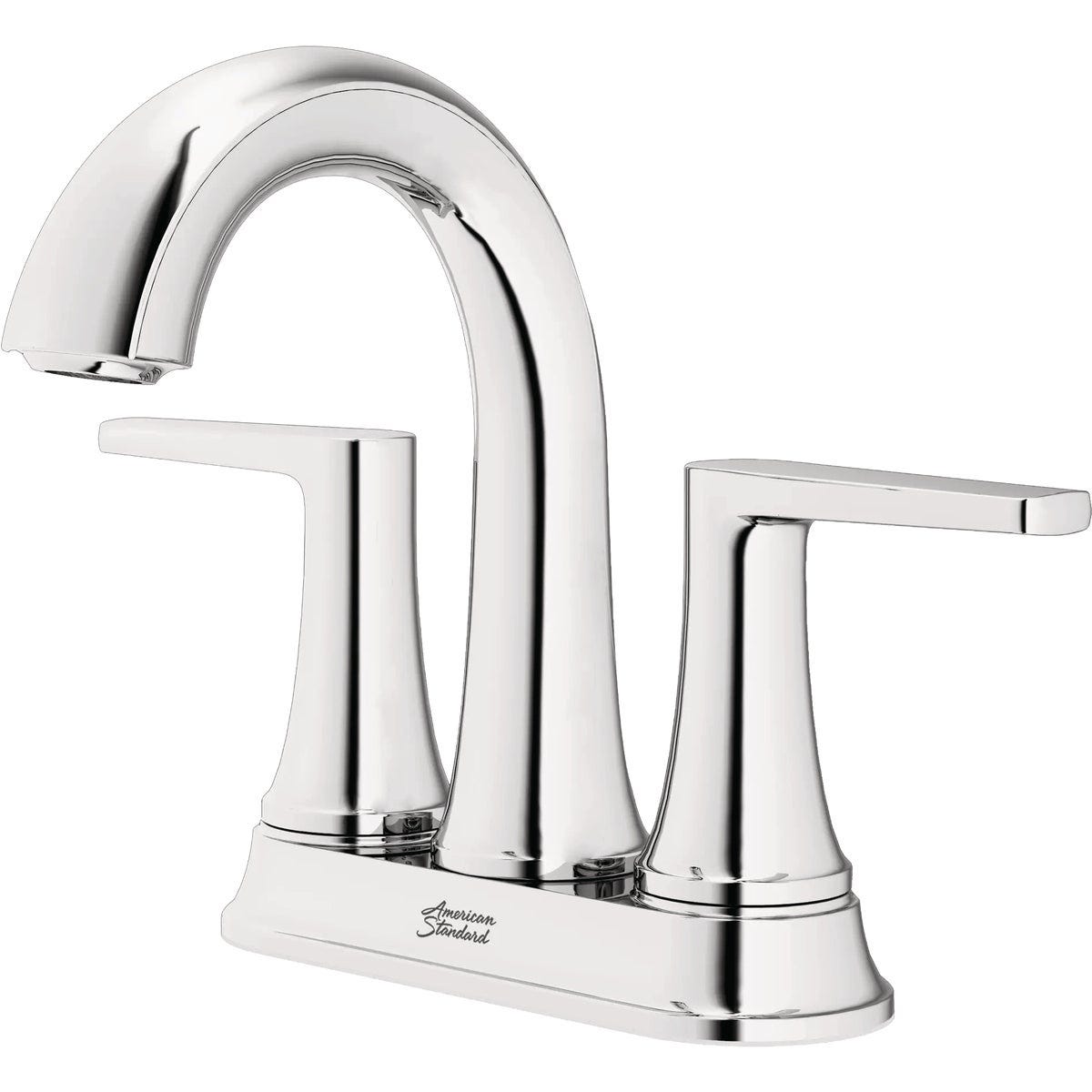 American Standard Becklow Chrome 2-Handle Lever 4 In. Centerset Hi-Arc Bathroom Faucet with Push Drain - photo 3