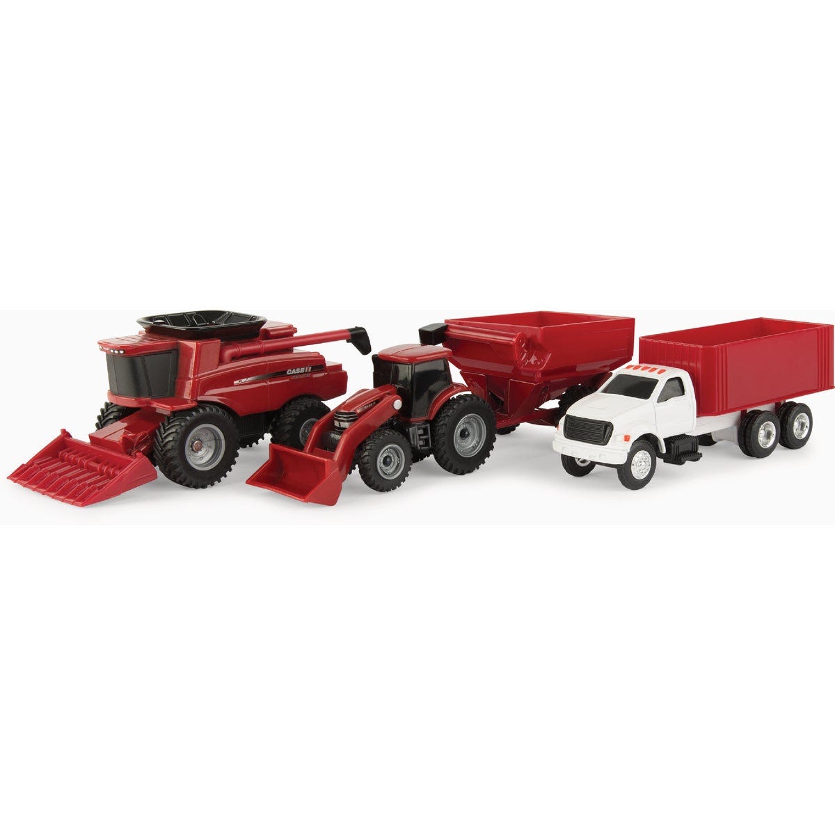 CASE IH Die-Cast Metal 1:64 Farm Set (4-Piece)