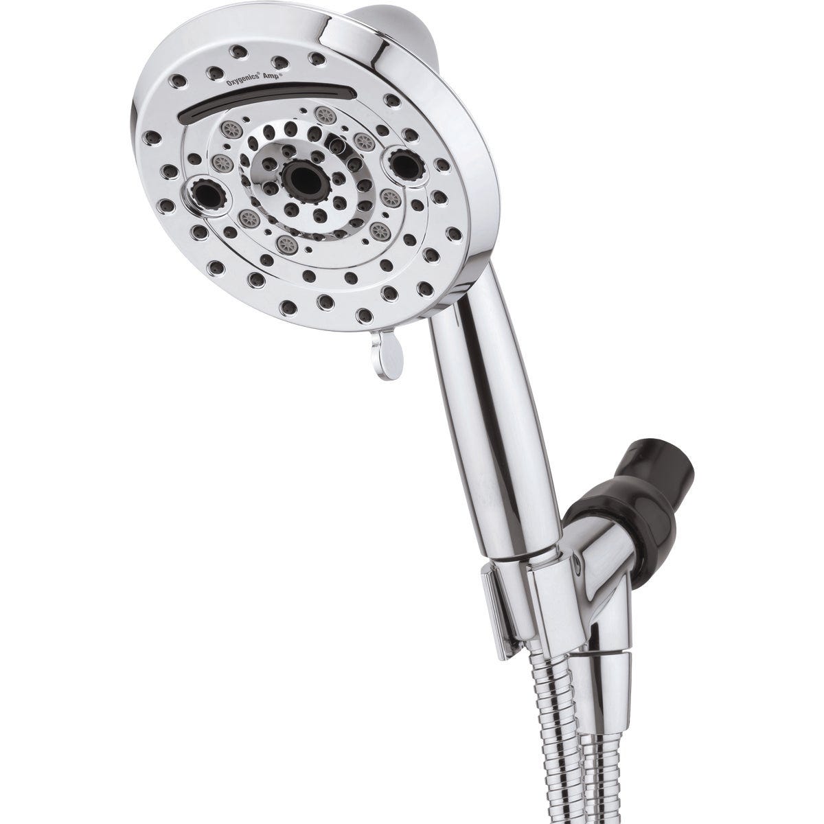 Oxygenics Amp 10-Spray 1.8 GPM Handheld Showerhead, Chrome Oxygenics Amp 10-Spray 1.8 GPM Handheld Showerhead, Chrome