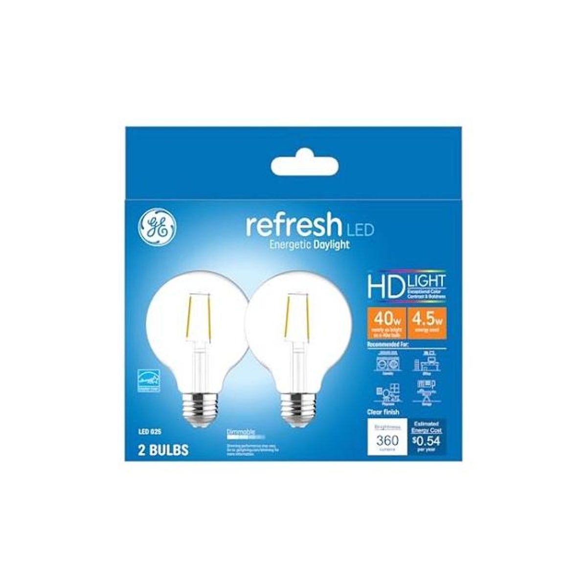 GE 2-Pack 4.5W 350 Lumens LED Light Bulbs GE 2-Pack 4.5W 350 Lumens LED Light Bulbs