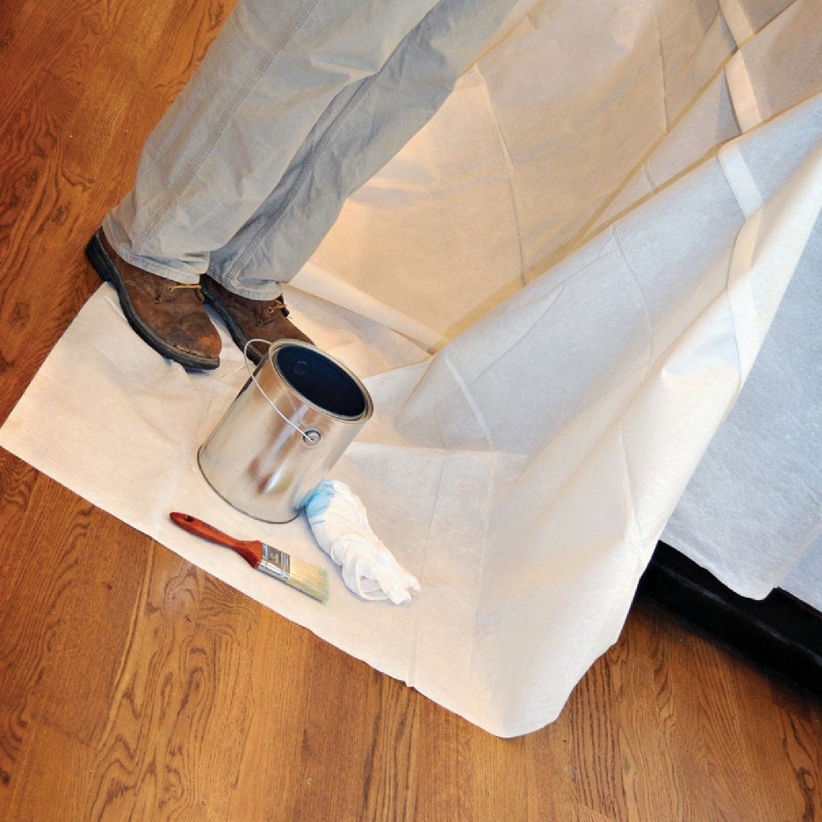 Trimaco SuperTuff 9 Ft. x 12 Ft. Paper/Poly Drop Cloth - photo 3