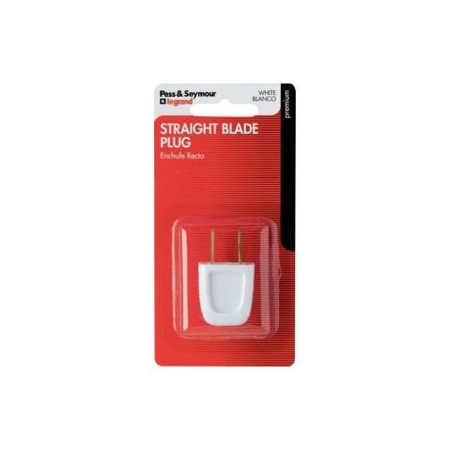 Legrand Pass & Seymour 6Z 18-2 White Non-Polarized Installation Plug Legrand Pass & Seymour 6Z 18-2 White Non-Polarized Installation Plug
