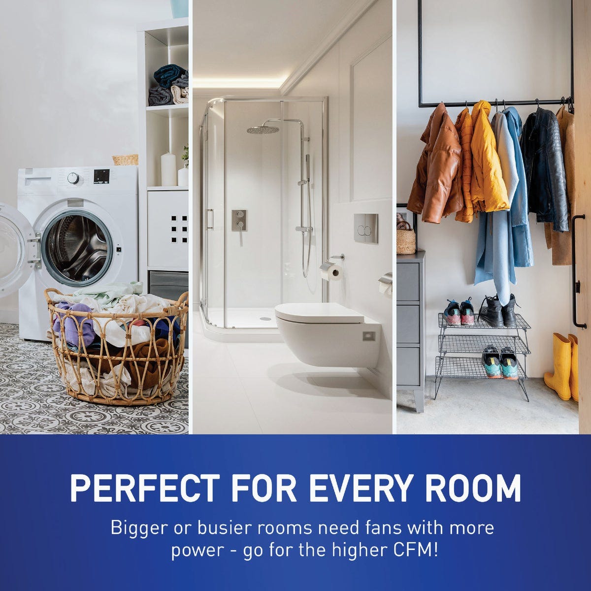 Panasonic Whisper Symphony 80/110 CFM Bathroom Exhaust Fan with Dimmable LED Light and Dual Bluetooth Speakers - photo 6 Panasonic Whisper Symphony 80/110 CFM Bathroom Exhaust Fan with Dimmable LED Light and Dual Bluetooth Speakers - photo 6