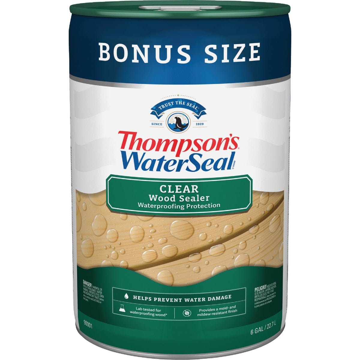 Thompsons WaterSeal Waterproofing VOC Compliant Wood Protector, Clear, 6 Gal. - photo 2