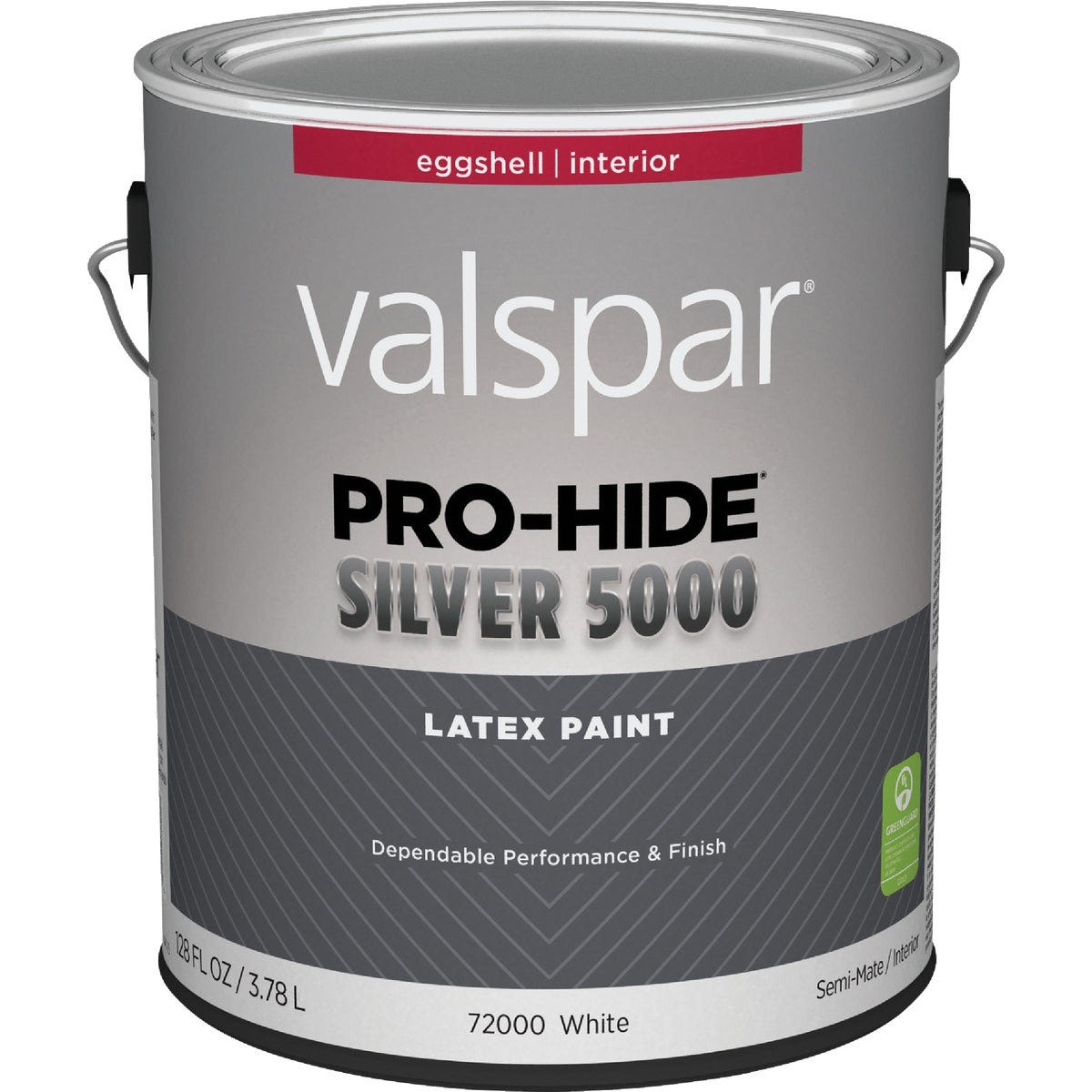 Valspar Pro-Hide Silver 5000 Latex Eggshell Interior Wall Paint, Bright White Base, 1 Gal.