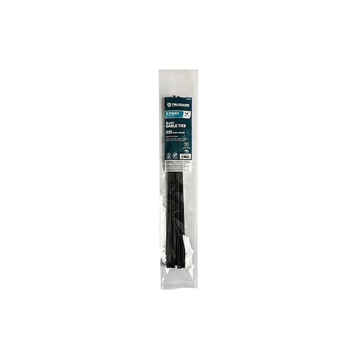 8-Pack 14 In. Black Self-Locking Cable Ties 8-Pack 14 In. Black Self-Locking Cable Ties